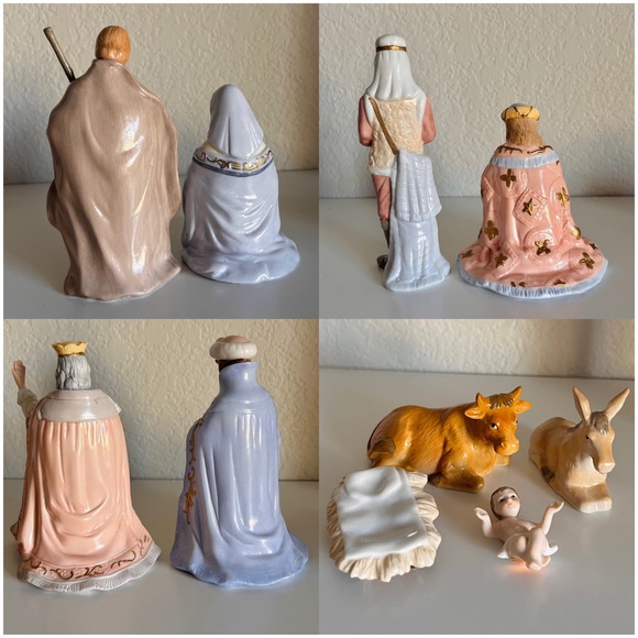 ▪️ Lefton 1992 Porcelain Nativity Scene – 10-Piece Vintage Christmas Set - Picture 15 of 16